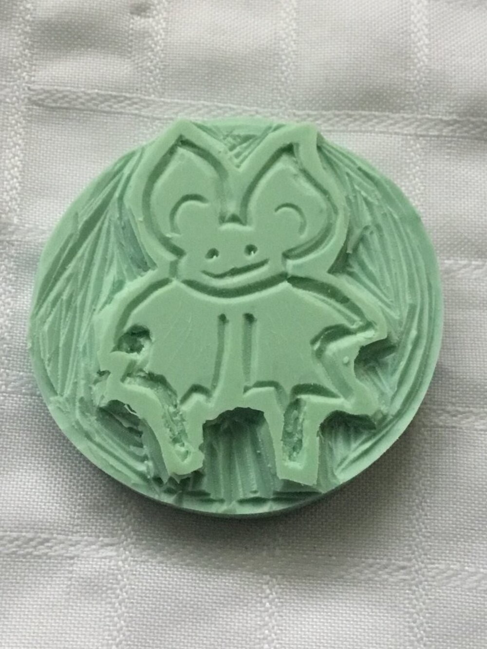 Two sides hand made rubber stamp